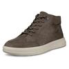 Schnürboots ECCO, Herren, Gr. 44, grau (dunkelgrau), Leder, klassisch, Schuhe, Stiefelette, Klassik-Boots mit softer Schaftrandpolsterung