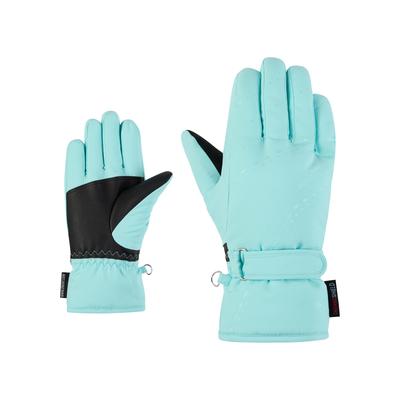 Skihandschuhe ZIENER "LAMONIA-Z PR glove junior", Kinder, Gr. 5, radiant lagoon, Obermaterial: 100% Polyester; Innenhand: 100% Polyester; Futter: 100% Polyester; Wattierung: 100% Polyester (recycelt), Handschuhe Image