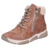 Winterboots RIEKER, Damen, Gr. 41, beige (hellbraun, beige), Lederimitat, Textil, sportlich, Schuhe, Schnürboots, Stiefelette, Casual-Boots mit Reißverschluss außen