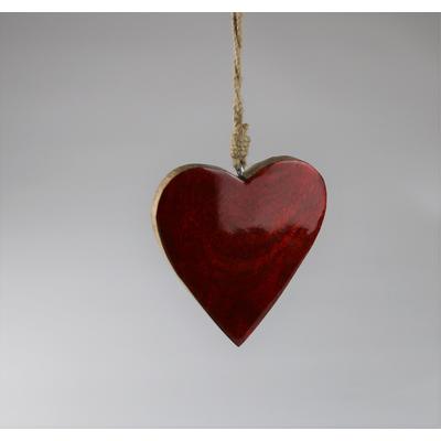 Christbaumschmuck AM DESIGN "aus Holz, BxH: 12x9 cm", rot, B:12cm H:9cm, Weihnachtsbaumschmuck, 3er Set Image
