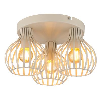 MY HOME Deckenleuchte "Heta", beige (cremefarben), 3 flammig, Ø 31,00cm H: 16,50cm,, Lampen Image