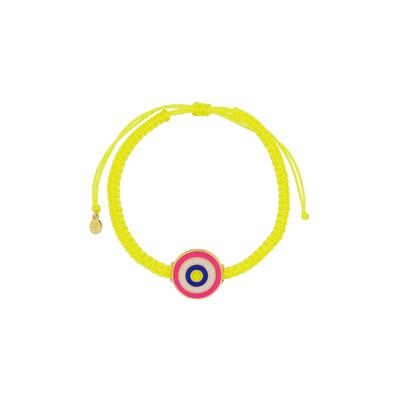 Fashionbox Armband Textil gelb mit 1 Element rund Image