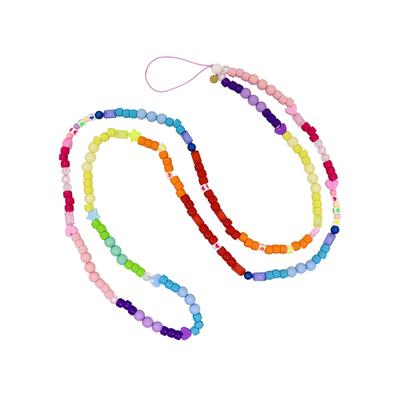Fashionbox Kette Handykette multicolor mit Plastikelementen Image