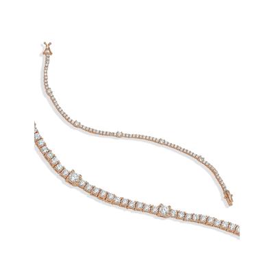 Dkeniz Armband 925/- Sterling Silber rosévergoldet Tennisarmband Image