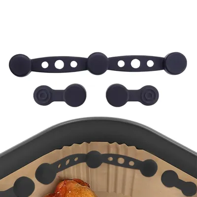 Kitchen Silicone Air Fryer Baking Paper Magnets Air Fryer Magnets Liner Holder Heat-Resistant Prevent Paper From Covering Food