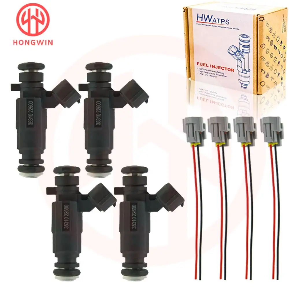 4 Stücke 35310 22600 Neue Kraftstoffeinspritzdüse 35310-22600 Für HYUNDAI Accent 1,5 L 1,6 L 2000 2001 2002 2003 2004 2005 3531022600 Image