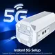 Router WAVLINK AX3000 5G NR CPE Router Wi-Fi 6 mesh dual-band con slot per scheda Nano SIM, VPN SA/NSA Ideale per uso domestico e in ufficio