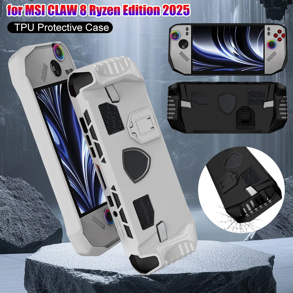 TPU-Schutzhülle Handheld Game Protection Grip Case Protector Stoßfeste Schutzhülle für MSI CLAW 8 Ryzen Edition 2025 Image