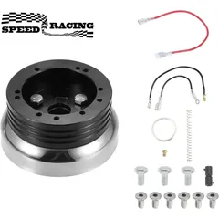 5 & 6 Hole Steering Wheel Polished Hub Adapter for Chevy Flaming River Ididit GM