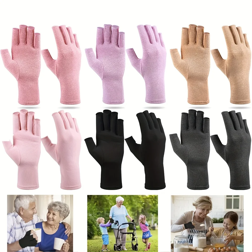1 Paar Arthritis-Kompressionshandschuhe, für Arthritis, Rheumatoide, Arthrose, Karpaltunnelschmerzen, Kompressionshandschuhe Image