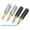 Cuffie di ricambio Jack audio Jack per auricolari 3 poli Connettore per cuffie fai da te Spina stereo in metallo da 3,5 mm