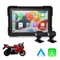 Czsky Navigatore GPS per navigazione moto da 5 pollici Wireless CarPlay Android Auto Anteriore Posteriore Doppia fotocamera Registratore Impermeabile IPX7