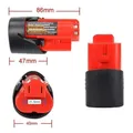  Batteria per utensili a batteria da 4000 mAh 12 V compatibile con Milwaukee M12 XC 48-11-2410 48-11-2420 48-11-2411 12