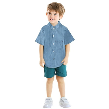 Razzly Toddler Boys Shirts 8 Shirt Teen Boy Kid Cargo Large Pack Short T Shirt Boy Athletic T Shirt Toddler Boy Thermal Shirt Toddler Sleeveless Shirt Boys Summer Short(Light Blue 12-18 Months)