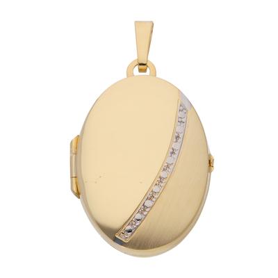 Ketten-Anhänger ADELIA´S "333 Gold Medaillon Anhänger", gold, Schmuckanhänger, Damen, Gold, Goldschmuck für Damen Image
