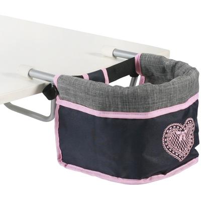 Puppen-Tischsitz CHIC2000, grau (jeans grau), Puppenausstattungen, KinderB:42cm H:20cm T:42cm, Stahl, Kunststoff, Polyester, B:42cm H:20cm T:42cm Image