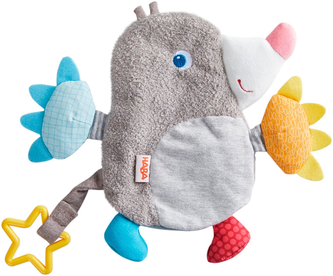 Greifspielzeug HABA "Entdeckertuch Maulwurf", grau, Greifspielzeug, Kinder, Baumwolle, Polyester Image