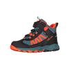 Wanderschuh TROLLKIDS "KIDS TRONFJELL HIKER MID", Gr. 34, stormy blau, flame orange, schwarz, Synthetik, Mesh, sportlich, Schuhe, wasserdicht