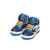 Sneaker GEOX "J BUZZERLIGHT BOY Blinkschuh", Kinder, Gr. 33, blau (navy, gelb), Synthetik, kontrastfarbene Details, sportlich, Schuhe, Schnürboots mit cooler Blinkfunktion, Größenschablone zum Download