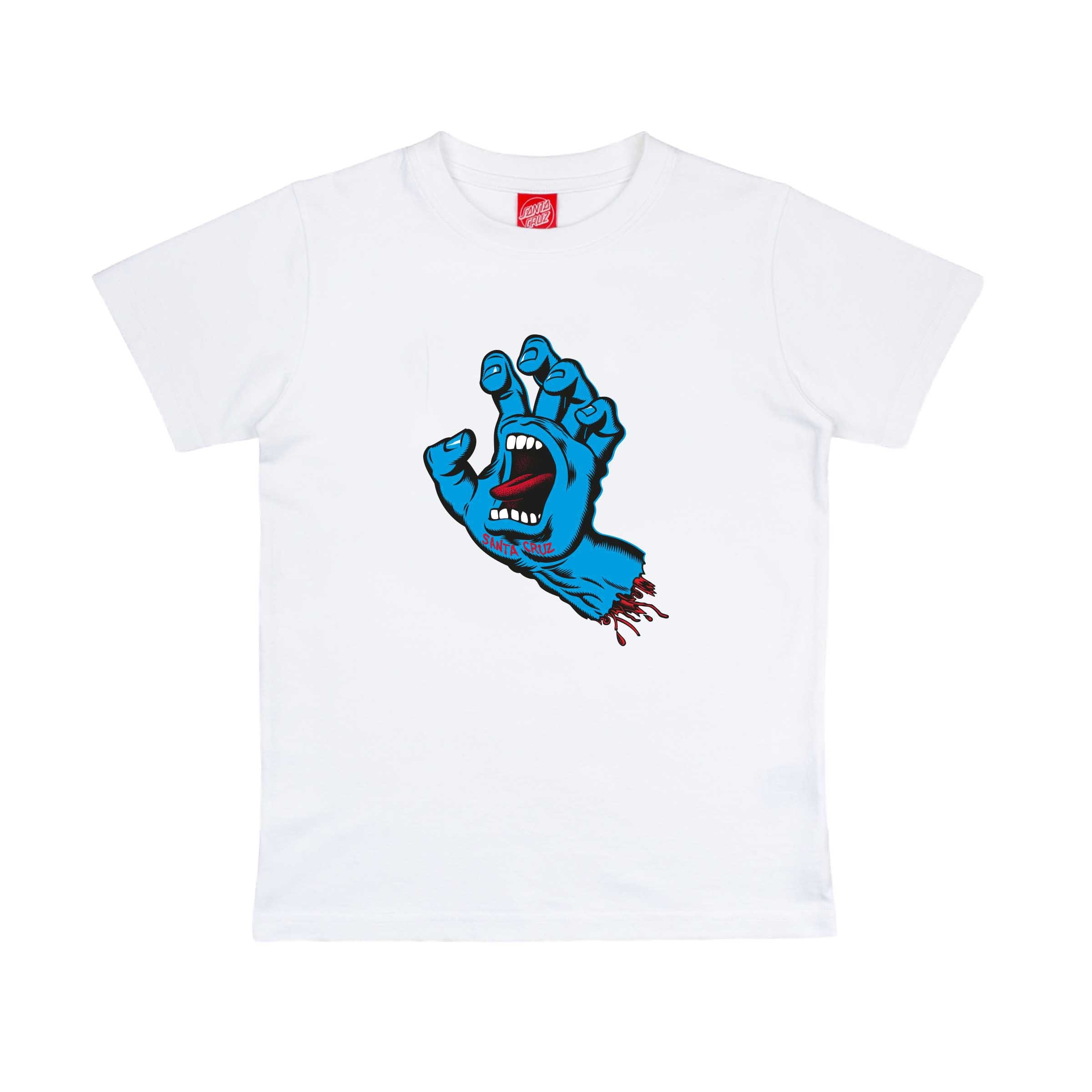 T-Shirt SANTA CRUZ "YOUTH SCREAMING HAND T-SHIRT", Kinder, Gr. 11/12 (146), weiß, Obermaterial: 100% Baumwolle, Shirts Image