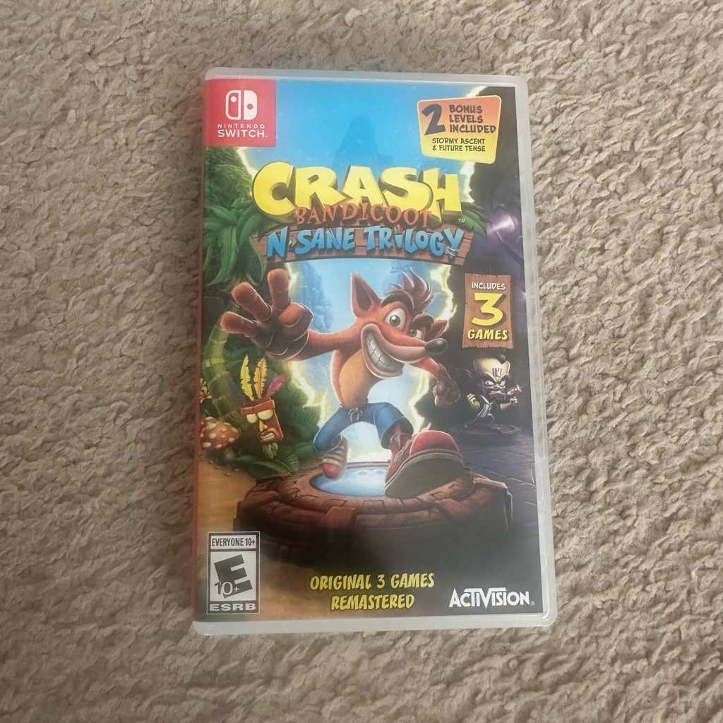 Adidas Video Games & Consoles | Crash Bandicoot N-Sane Trilogy (Nintendo Switch) | Color: Red/Yellow | Size: Os