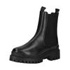 Stiefelette PAVEMENT "Pavement Stiefelette Leder/Textil", Damen, Gr. 39, schwarz, Leder, Textil, casual, Schuhe