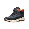 Schnürstiefelette GEOX "Geox Stiefelette Textil", Kinder, Gr. 33, blau (navy), Textil, casual, Schuhe