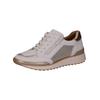 Sneaker CAPRICE "Caprice Sneaker Leder/Textil", Damen, Gr. 40, weiß (weiß, gold), Leder, Textil, casual, Schuhe