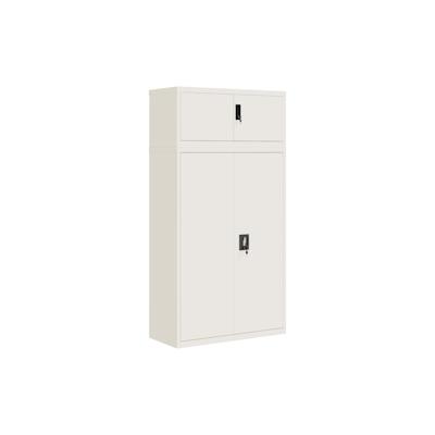 vidaXL Aktenschrank Weiß 90x40x180 cm Stahl Image