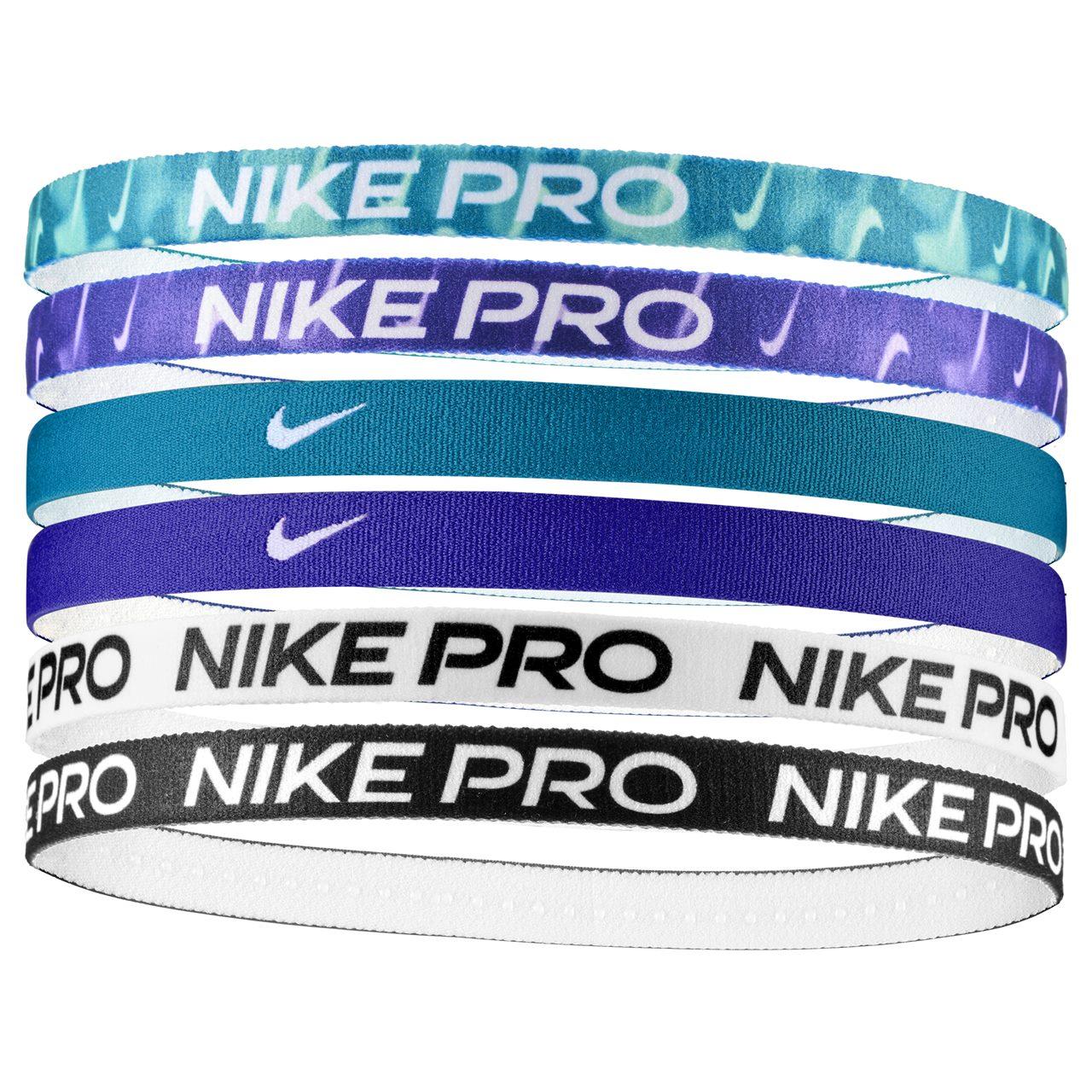 Nike - "Flex" Stirnband (6er-Pack) (Schwarz/Weiß/Blau)