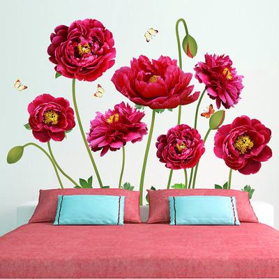 Flower Wall Sticker Wallpaper Self Adhesive Removable Mural For Bedroom Living Room Sofa Background Chinese Style Creative Vinyl Art Decoration Home Interior