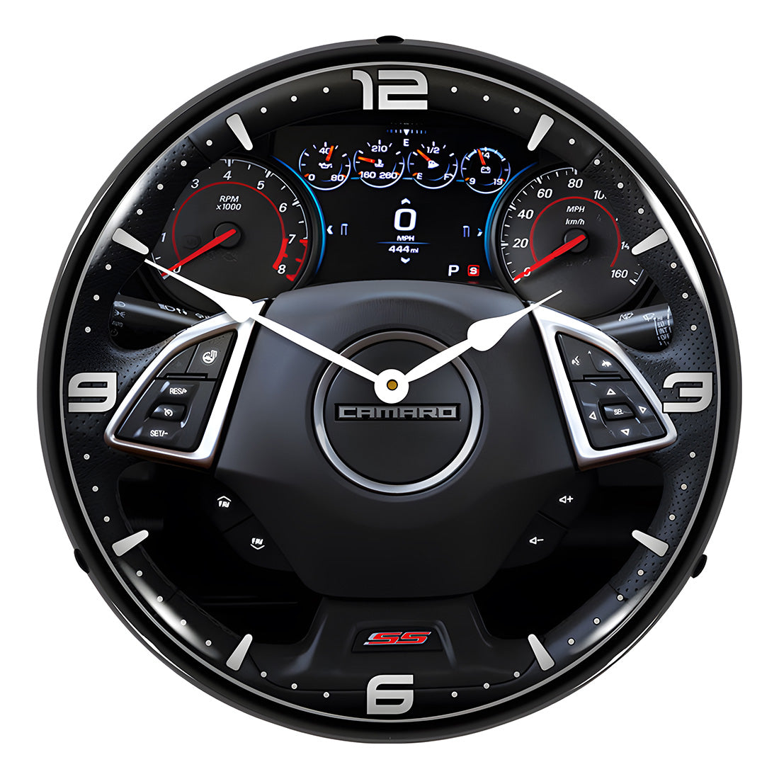 Collectable Sign and Clock 2017 Camaro Dashboard Backlit Wall Clock
