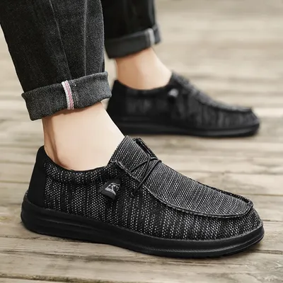 Plus Big Size 50 Dude Canvas Shoes Men Casual Slip on Shoes Alpargatas Hombre Moccasins Mocassin Homme Lightweight Breathable