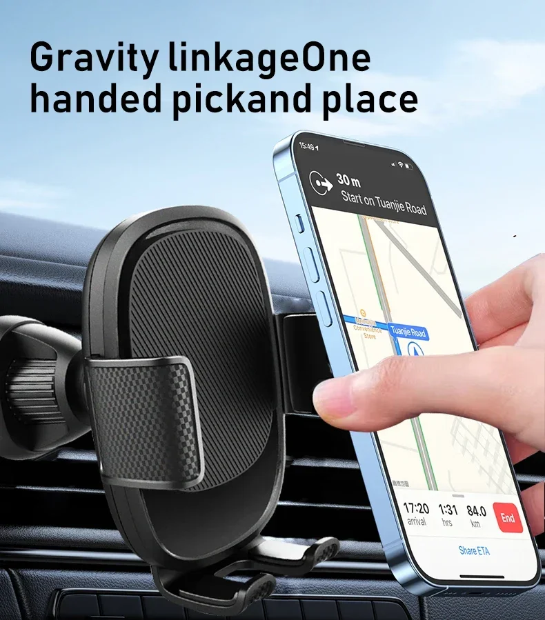 Universal Schwerkraft Autotelefon halter Halterung Auto Halterung Smartphone Mobile Stand Cell GPS Unterstützung im Auto für iPhone Xiaomi Samsung Image