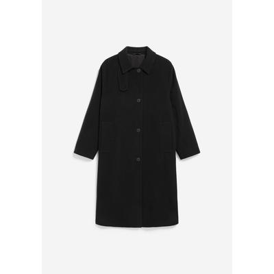 VAANOISE WOOL | Mantel aus recycelter Wolle - schwarz (M) Image