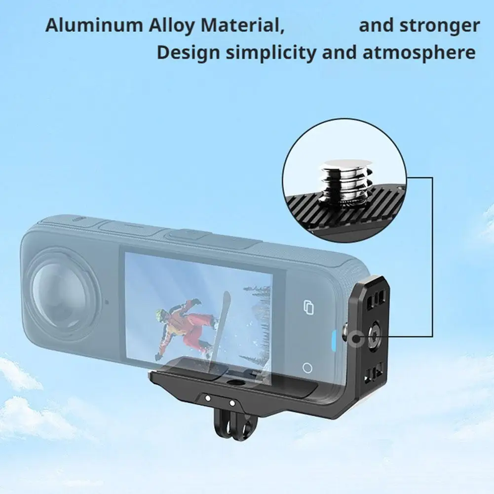 Für Insta360 X5/X4 Magnetische Metall Horizontale L-förmigen Halterung Kamera Ständer Zubehör Halterung Schießen Montage Magnetische D0W2 Image