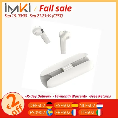 IMIKI T12 SE Earphones, Wireless Earbuds with Bluetooth 5.3, Up to 18 Hours Playtime,13mm Dynamic Speaker, for Sport, Running