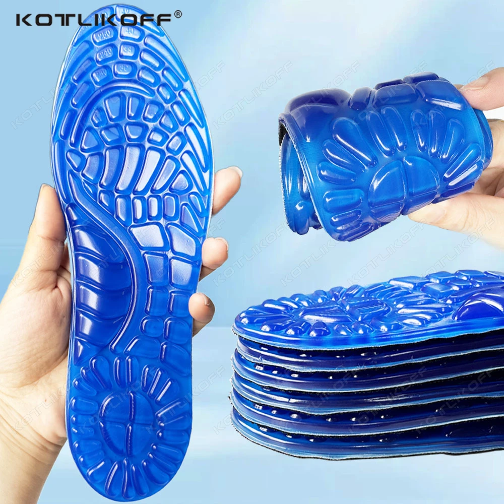 Gel-Einlegesohle aus Silikon, orthopädische Fußgewölbeunterstützung, Fußpflege für Füße, Schuhsohle, Sport-Einlegesohlen, Stoßdämpfungspolster, orthopädisches Pad Image