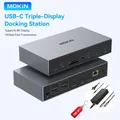 MOKiN Displaylink Docking Station Hub USB C a triplo display con HDMI 8K, 2 porte DisplayLink, USB 3.1 da 10 Gbps per MacBook Pro M1 M2