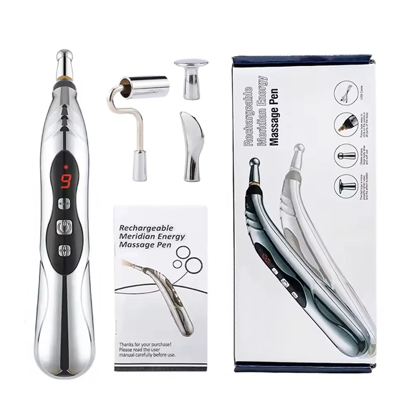 Meridian Energy Massage Pen Electric Pulse Therapy Muscle Deep Tissue Healing Acupuncture Pen Acup Pain Relief Health Care Tool