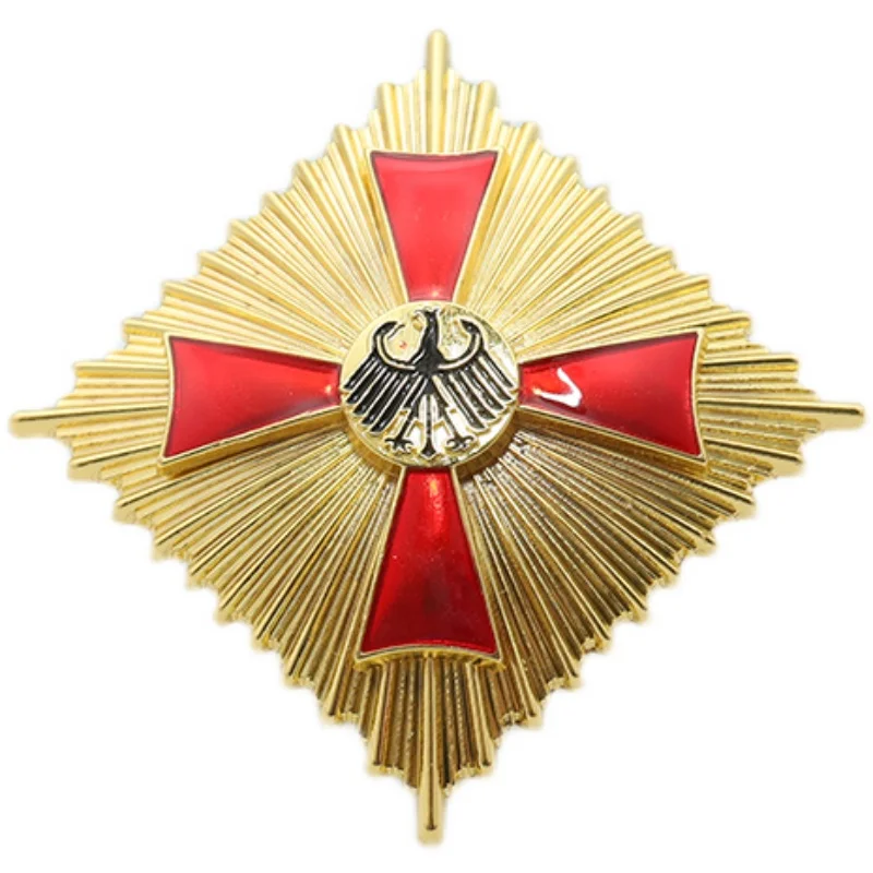 Deutscher Bundesrepublik-Kommandant, rotes Kreuz, Adler-Abzeichen, Souvenir-Medaille, dicke Anstecknadel, Sammlung, Dekoration, Kunsthandwerk Image