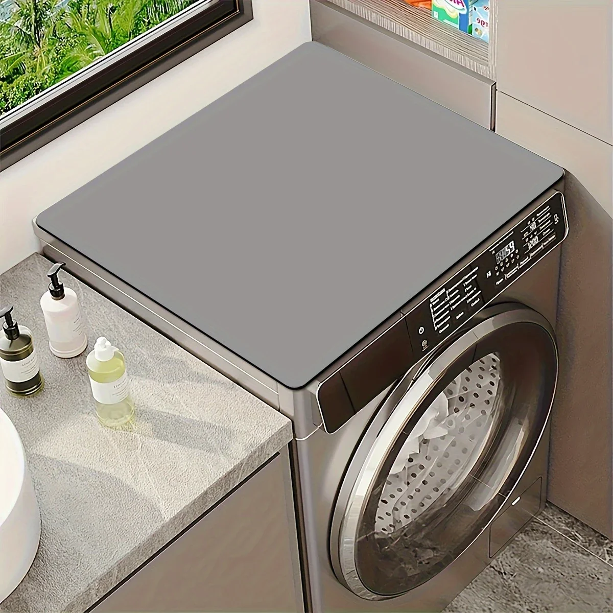 Solid color diatom mud washing machine countertop non-slip pad absorbent table mat tableware drain pad insulation pad