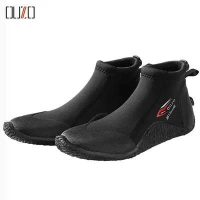 3MM LOW-TOP Dive Boots Anti-slip Surf Booties Scuba Diving Boots for Sailing Snorkeling Boating Swimming Diving Water Sports
