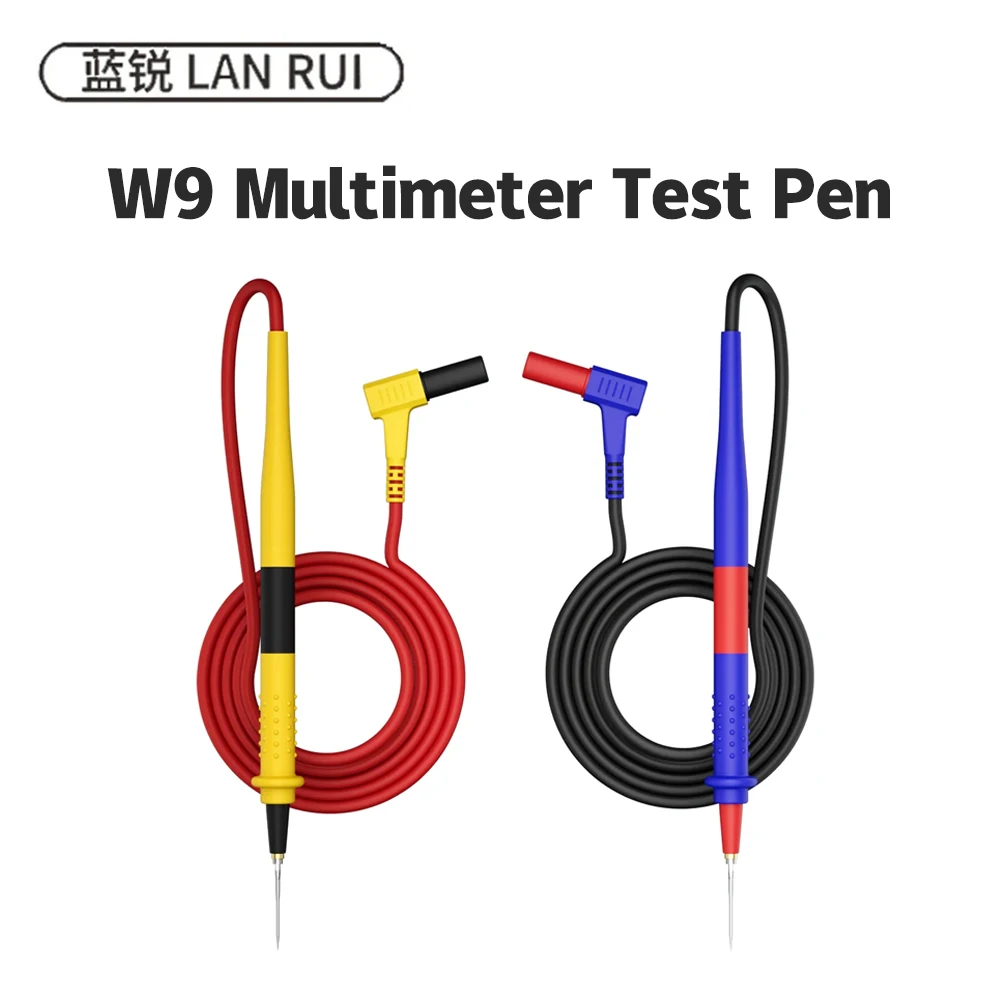 Lanrui Universal W9 Multimeter Test Stift Set Titan Legierung Spitze Reinem Kupfer Draht Hohe Präzision für Elektronik Telefon Reparatur Werkzeug Image