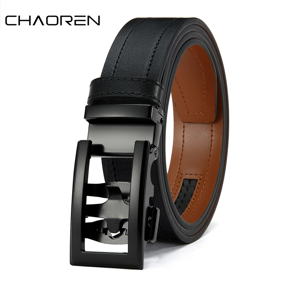Neuer Gürtel im Business-Stil, lässige Mode, Luxus-Designer, automatische Metallschnalle, täglicher vielseitiger Anzuggürtel für Männer und Frauen Image