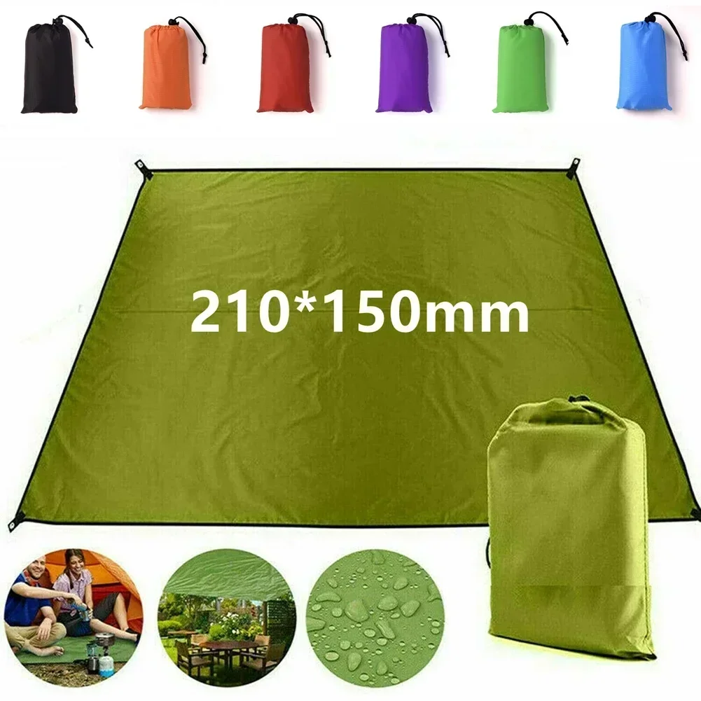Zelt Plane Regen Sonnenschutz Hängematten Shelter Camping Überleben Sun Shelter Picknick Markise Abdeckung Wasserdicht Out Wandern Zubehör Image