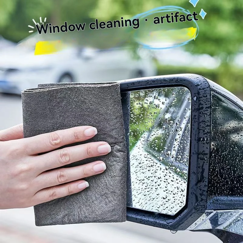 3 Stück/5 Stück/7 Stück Glasreinigungstuch, wasserzehnfreies magisches Tuch, Glasreinigungsspiegel, Lappen Image