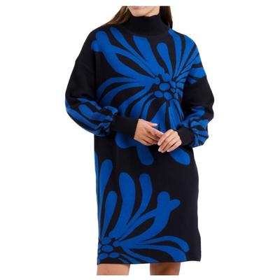 DEDICATED - Women's Dress Nikkala Big Flower - Kleid Gr XL blau Image