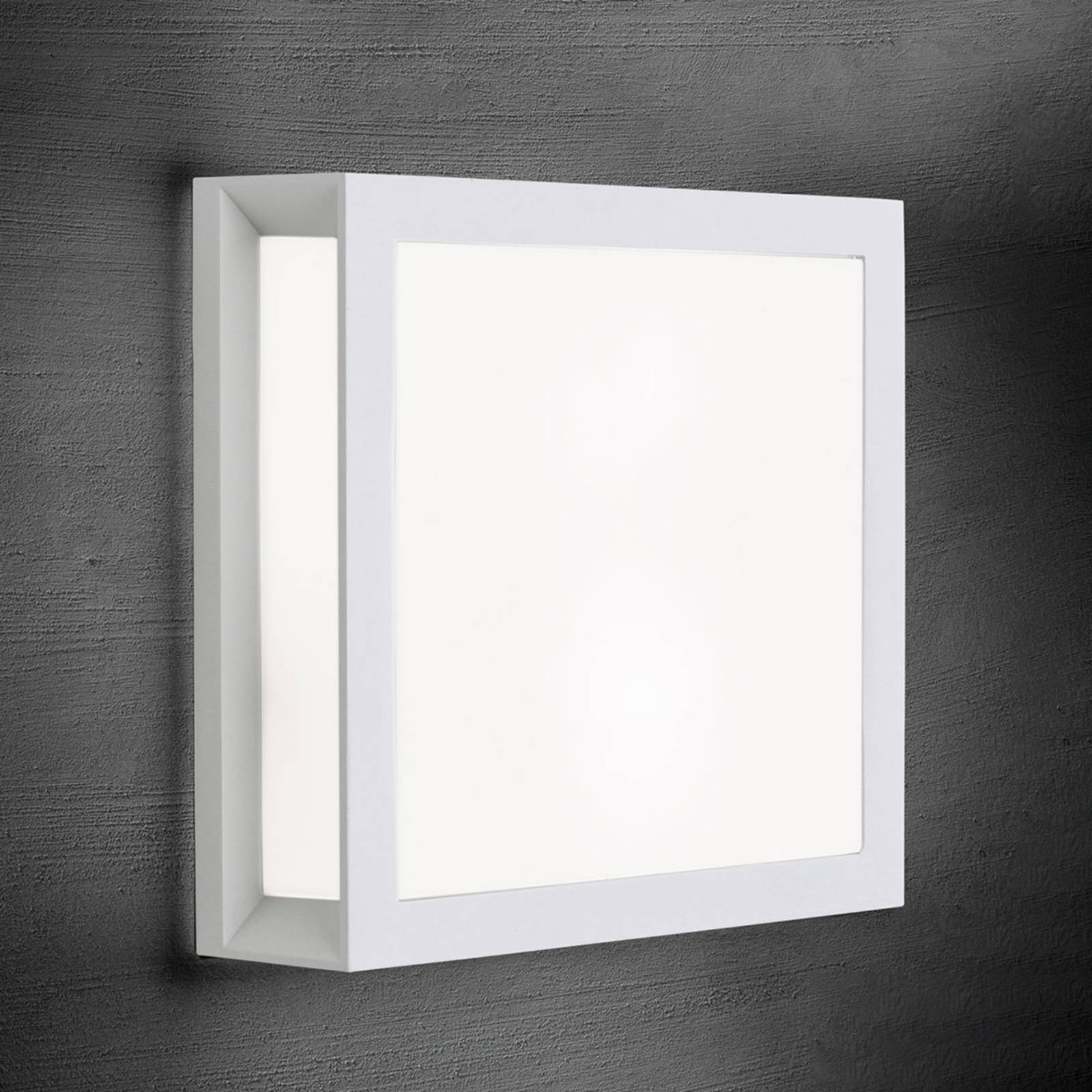 ORION Outdoor Wall Light Henry, White / opal, Aluminium, Modern, Outdoor Wall Light