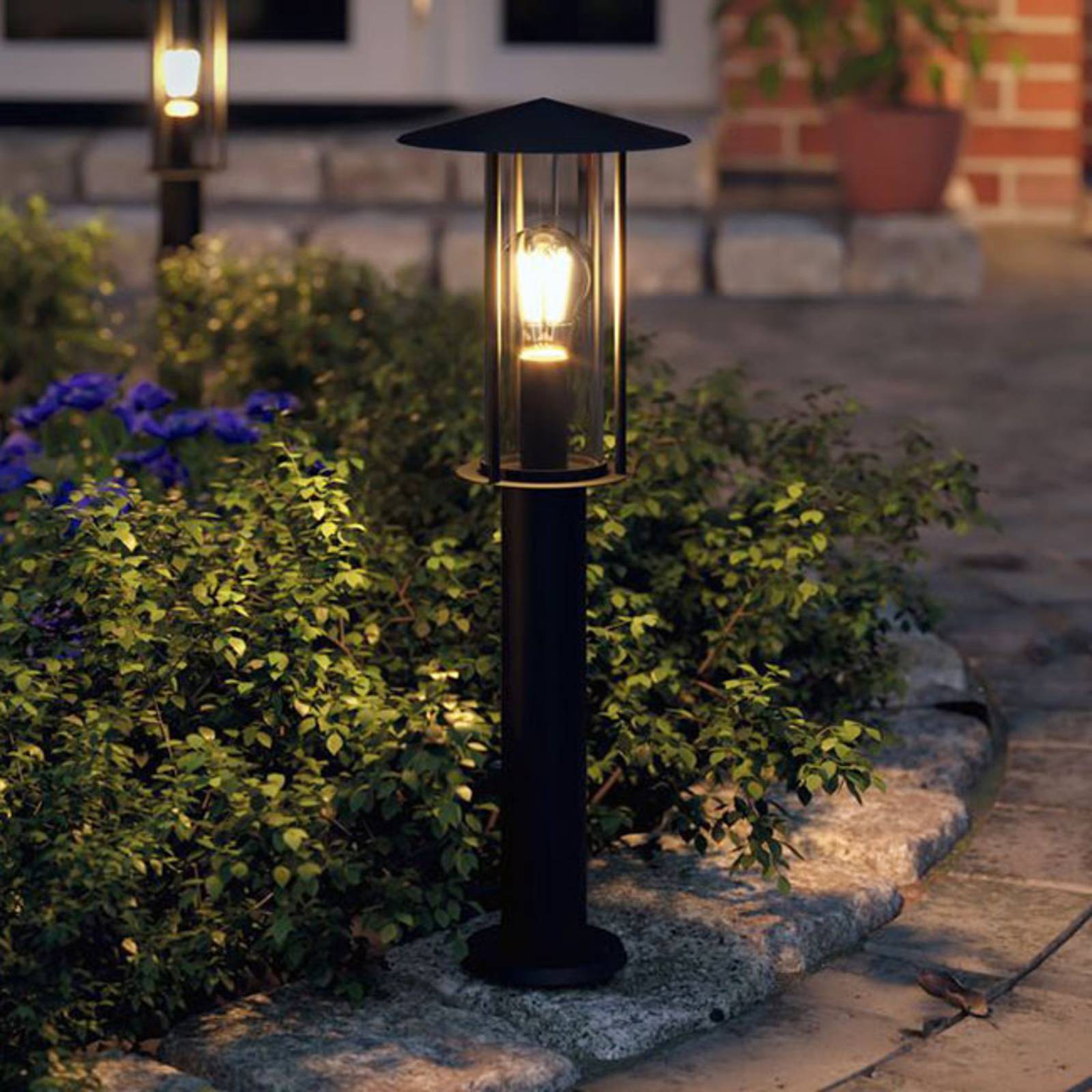 Paulmann Pillar Light Classic, dimmable, Black, metal, Modern, Outdoor lights